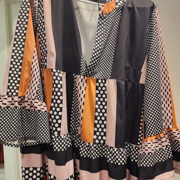 Multi-Colored Mini Dress - Picture 3 of 4